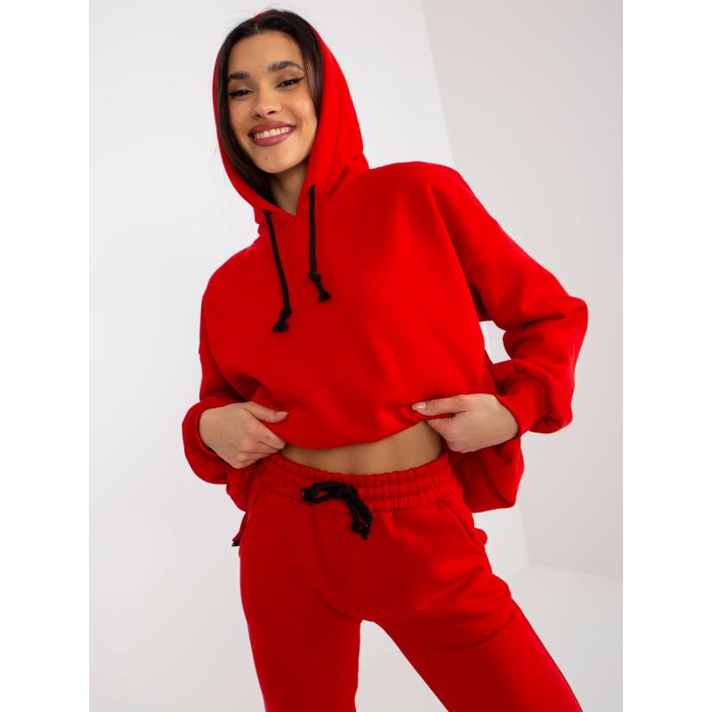 Dámská souprava se zipy a nápisy DAWN červená  