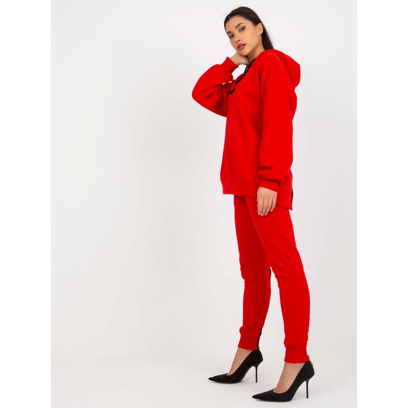 Dámská souprava se zipy a nápisy DAWN červená  