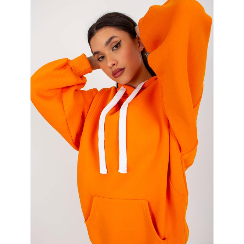 Dámská mikina s kapucí KINA oranžová 