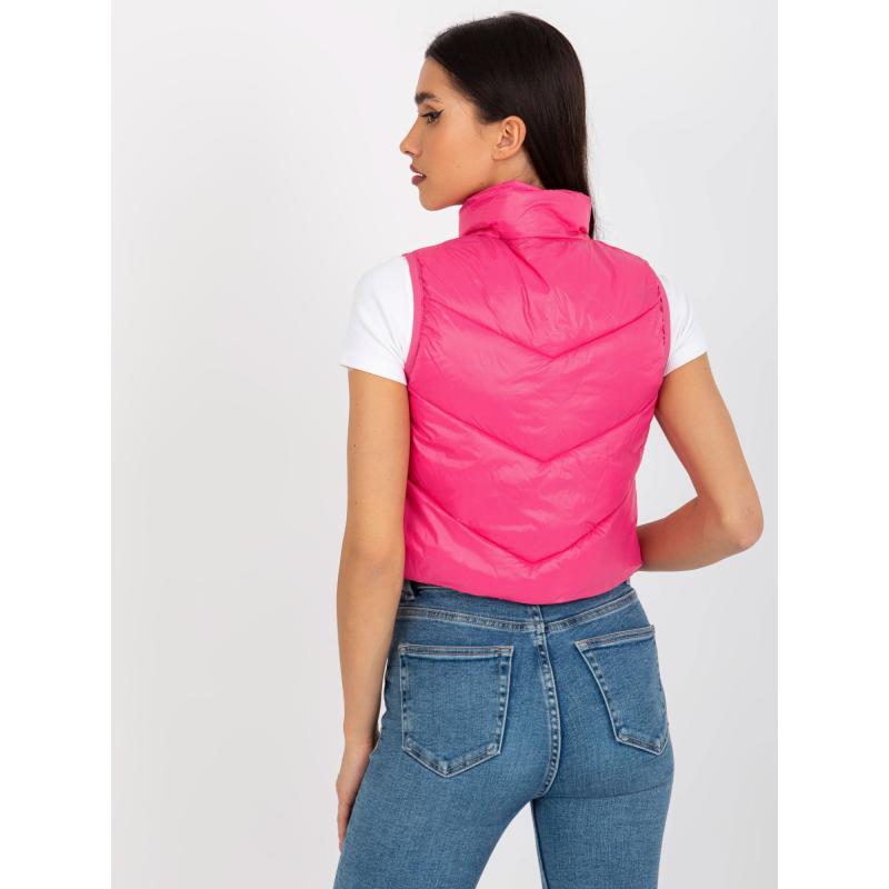 Dámská vesta s prošíváním CLARETTE tmavě růžová  