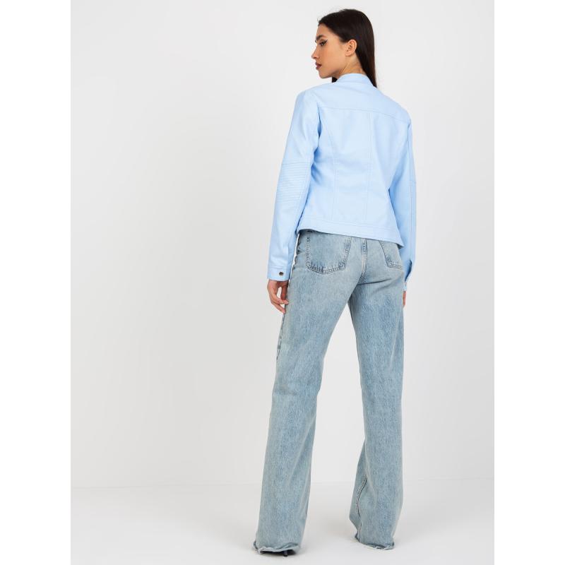 Női öko bőrdzseki béléssel ANGELICA világoskék