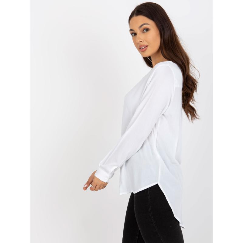 Dámská halenka s výstřihem do V SUBLEVEL bílá 