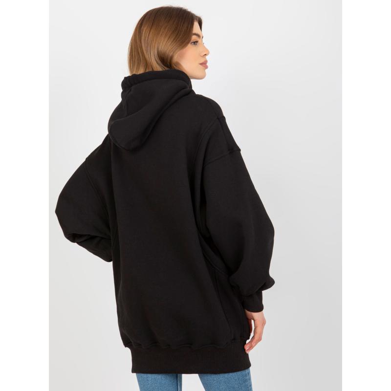 Dámská mikina basic s oversize střihem JOSETTE černá 