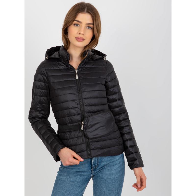 Dámská bunda s kapucí prošívaná LORIN černá  
