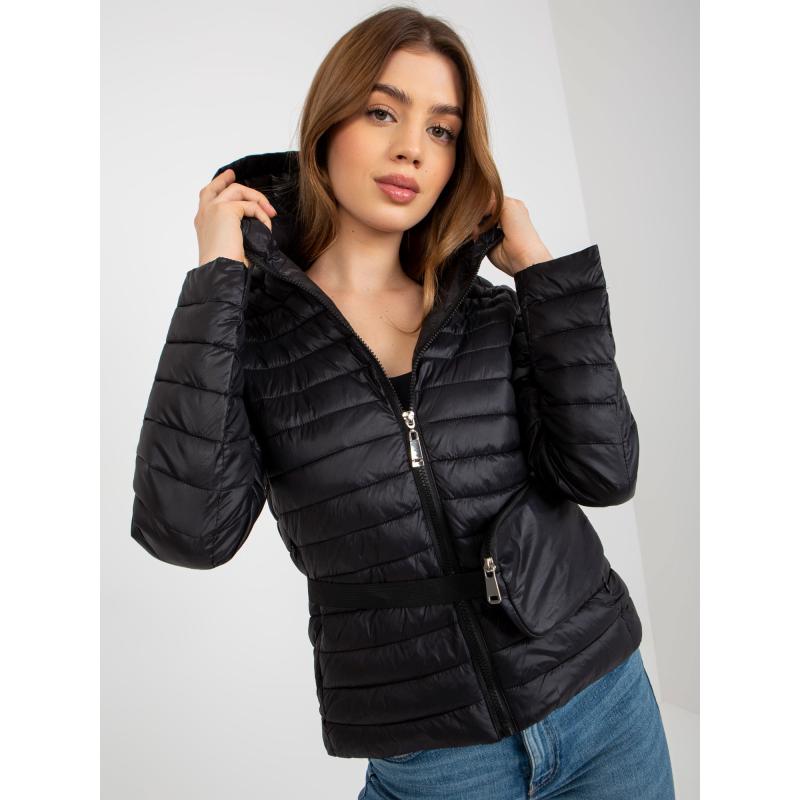 Dámská bunda s kapucí prošívaná LORIN černá  