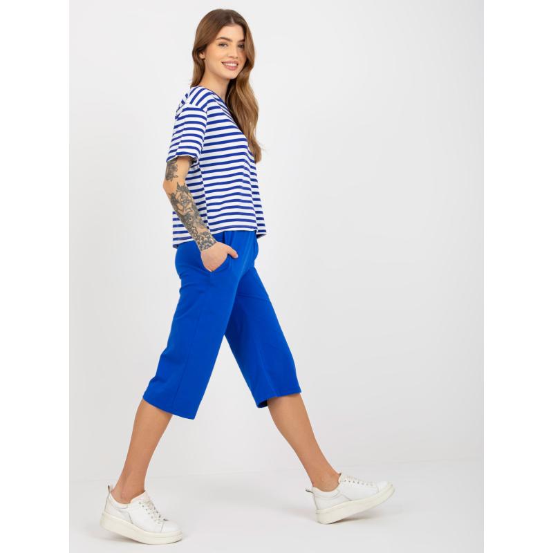 Női sötét BASIC kék és fehér