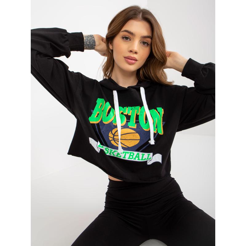 Női szett rövidnadrággal DENISSE fekete