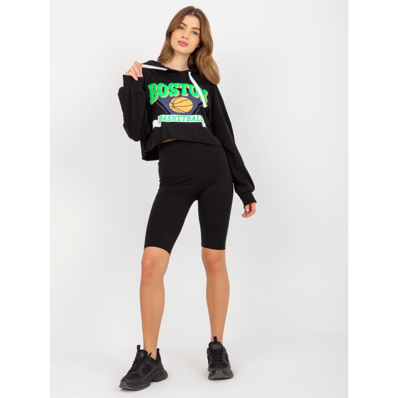 Női szett rövidnadrággal DENISSE fekete