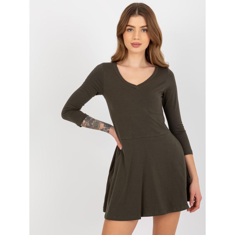 Dámské šaty s kapsami JORDANE khaki 