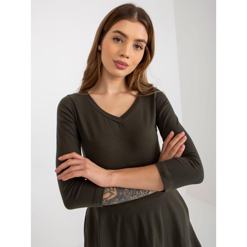 Dámské šaty s kapsami JORDANE khaki 