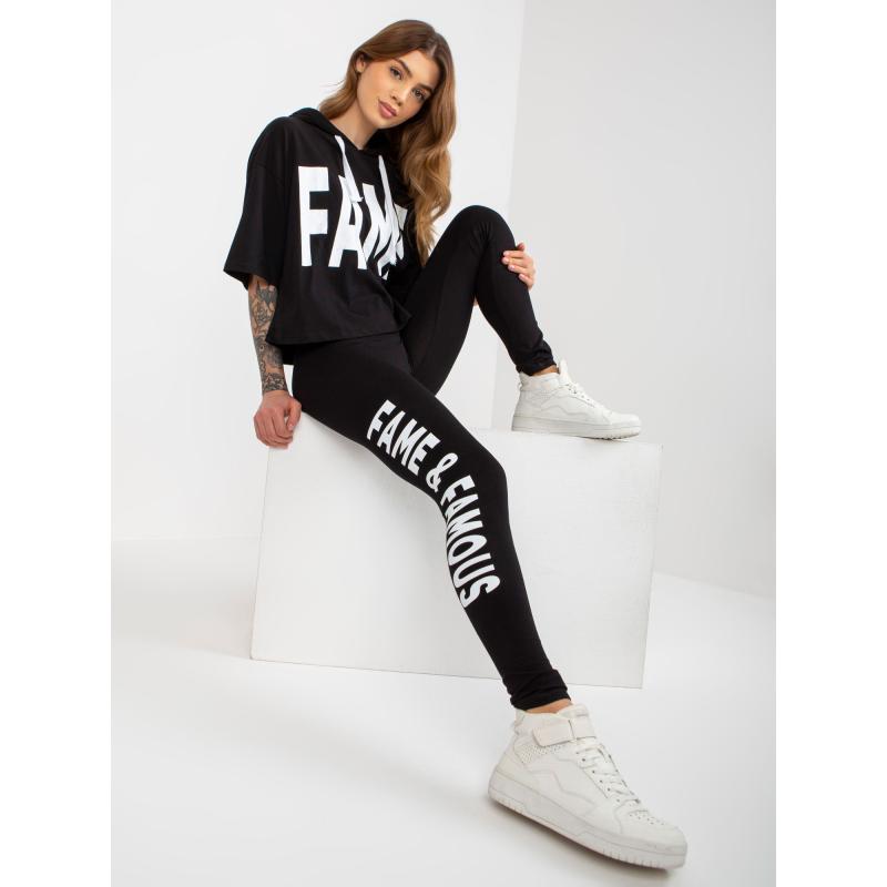 Női szett leggingsszel YSABEL fekete