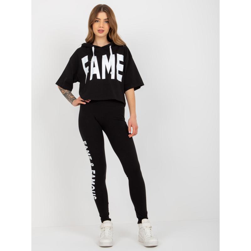 Női szett leggingsszel YSABEL fekete