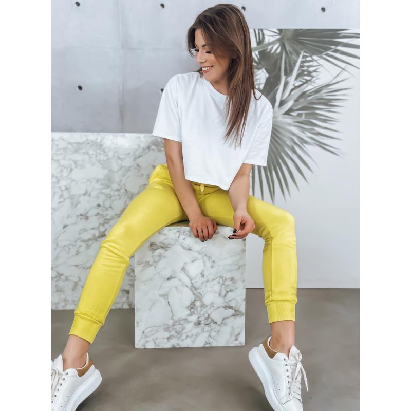 Dámské tepláky FITS žluté