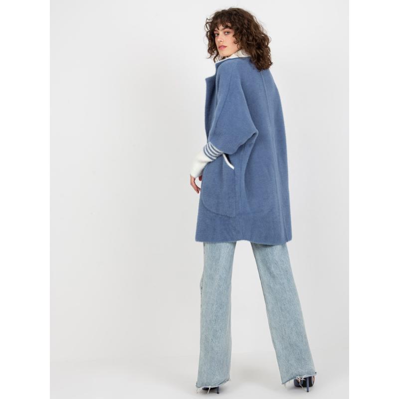 Dámský kabát z alpaky JOLENE tmavě modrý 