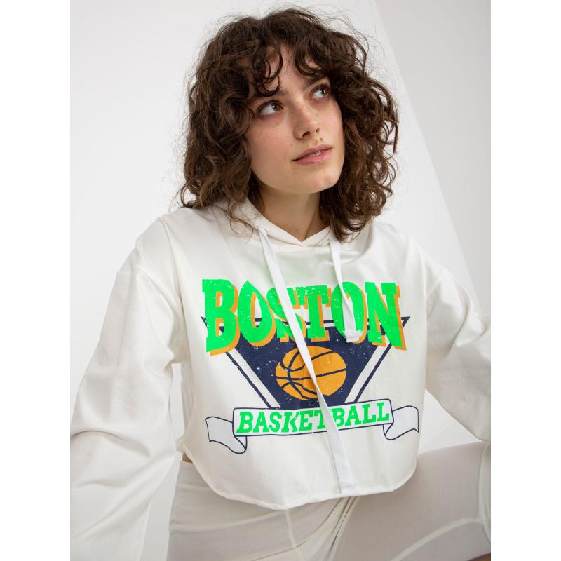 Dámský set s krátkou mikinou PHOENIX ecru 