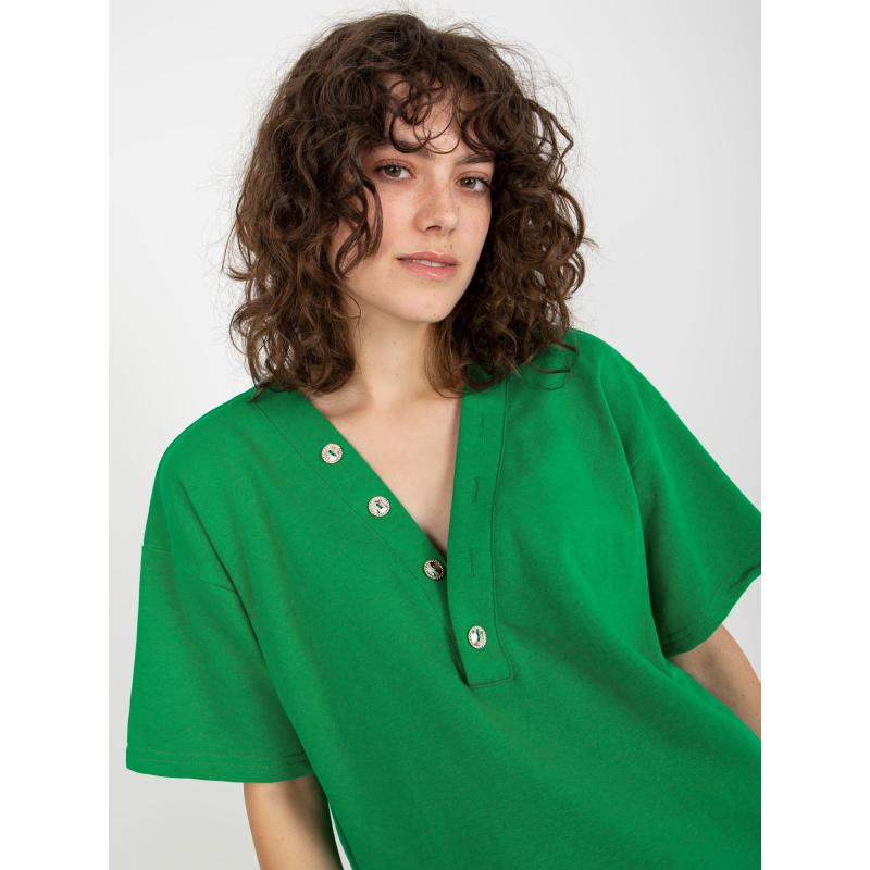 Dámská souprava basic s šortkami ALIA zelená 