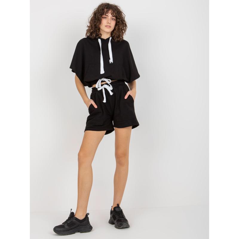 Női alapszett kapucnis pulóverrel FARRAH fekete