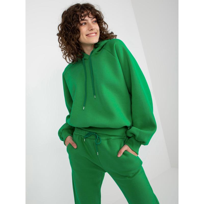 Dámský set basic s mikinou s kapucí RYLEE zelené 