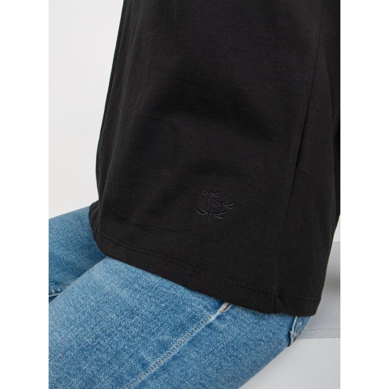 Női V-nyakú póló MAYFLIES fekete