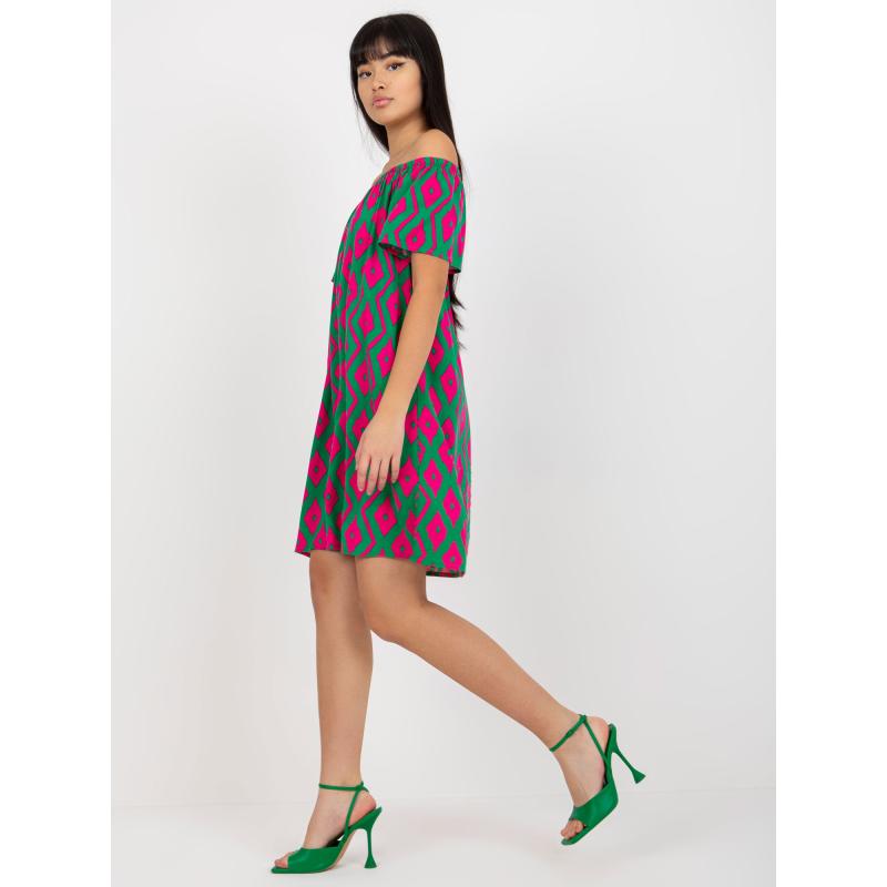 Dámské šaty s potisky FRESH MADE zelené