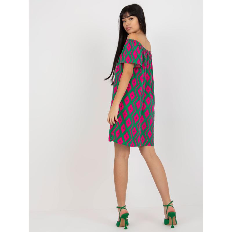 Dámské šaty s potisky FRESH MADE zelené