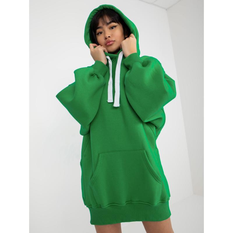 Női alap kapucnis pulóver TORI zöld