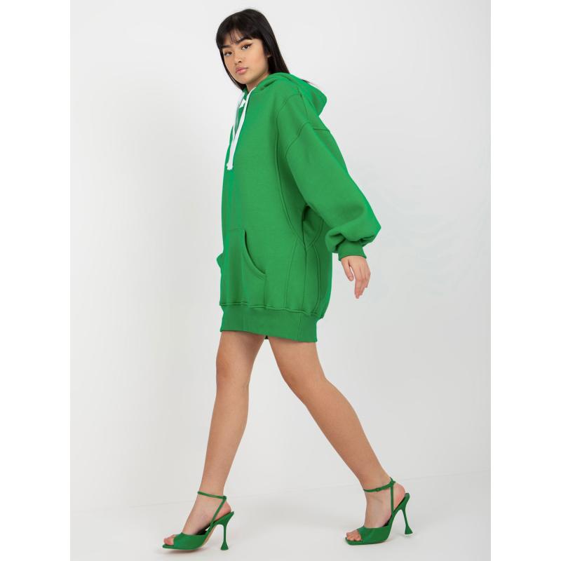 Dámská mikina basic s kapucí TORI zelená