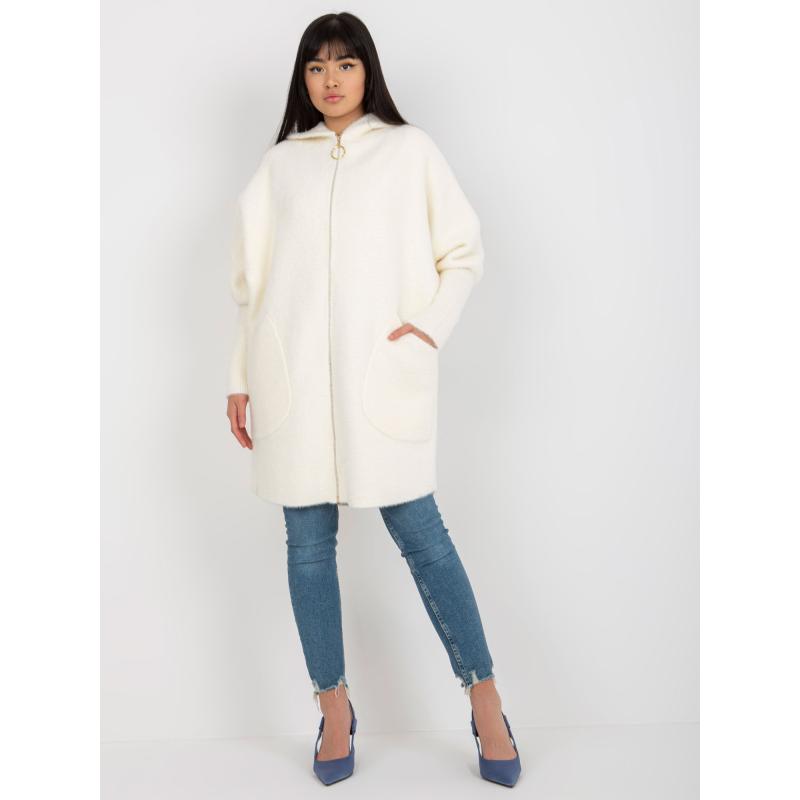 Dámský kabát z alpaky IRA ecru 