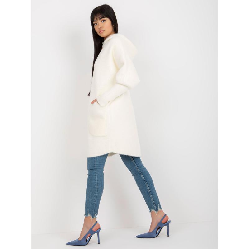 Dámský kabát z alpaky IRA ecru 