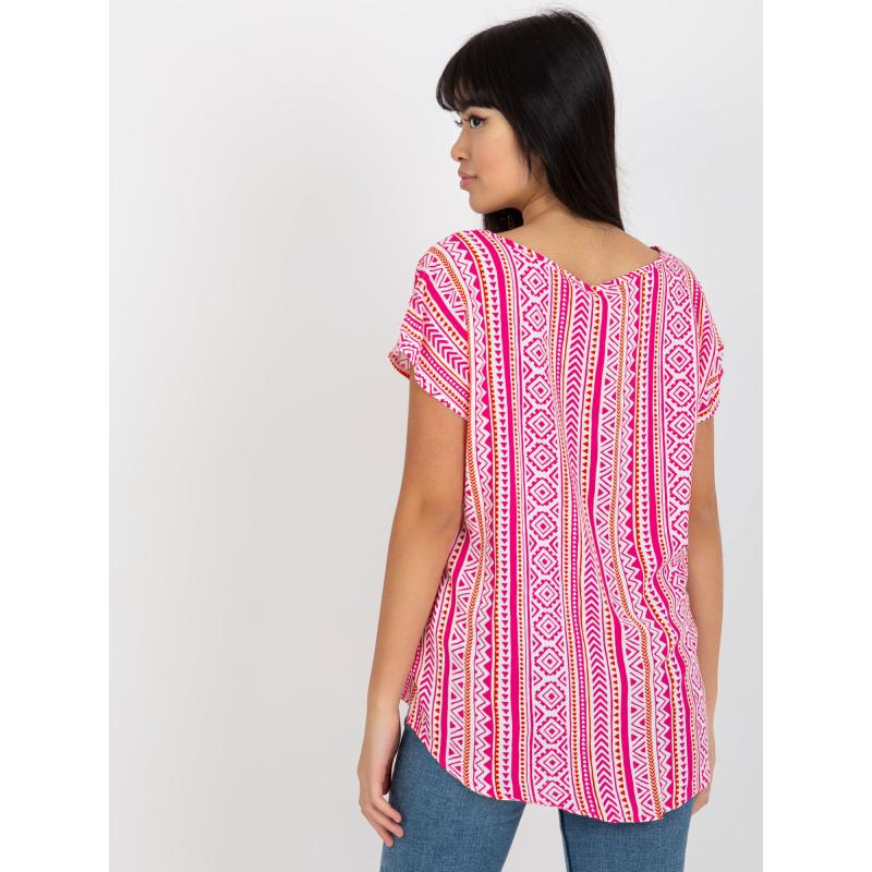 Dámská halenka s potiskem SUBLEVEL růžová  