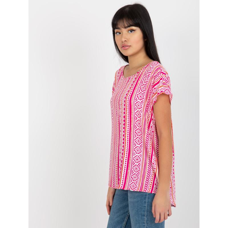 Dámská halenka s potiskem SUBLEVEL růžová  