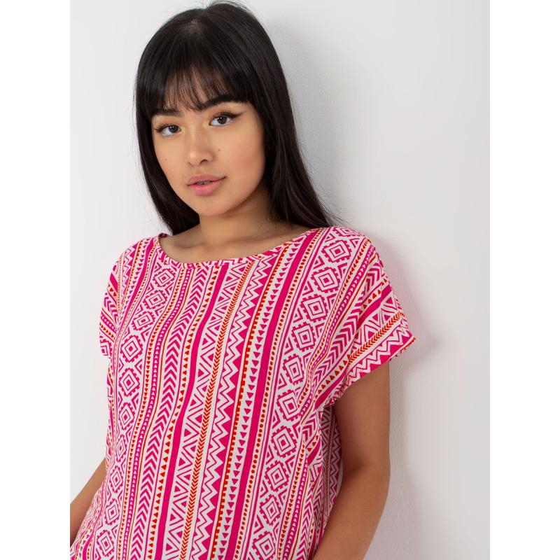 Dámská halenka s potiskem SUBLEVEL růžová  