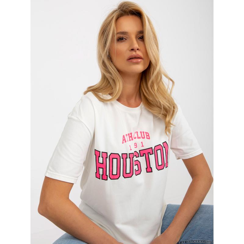 Női nyomtatott póló HELLA ecru