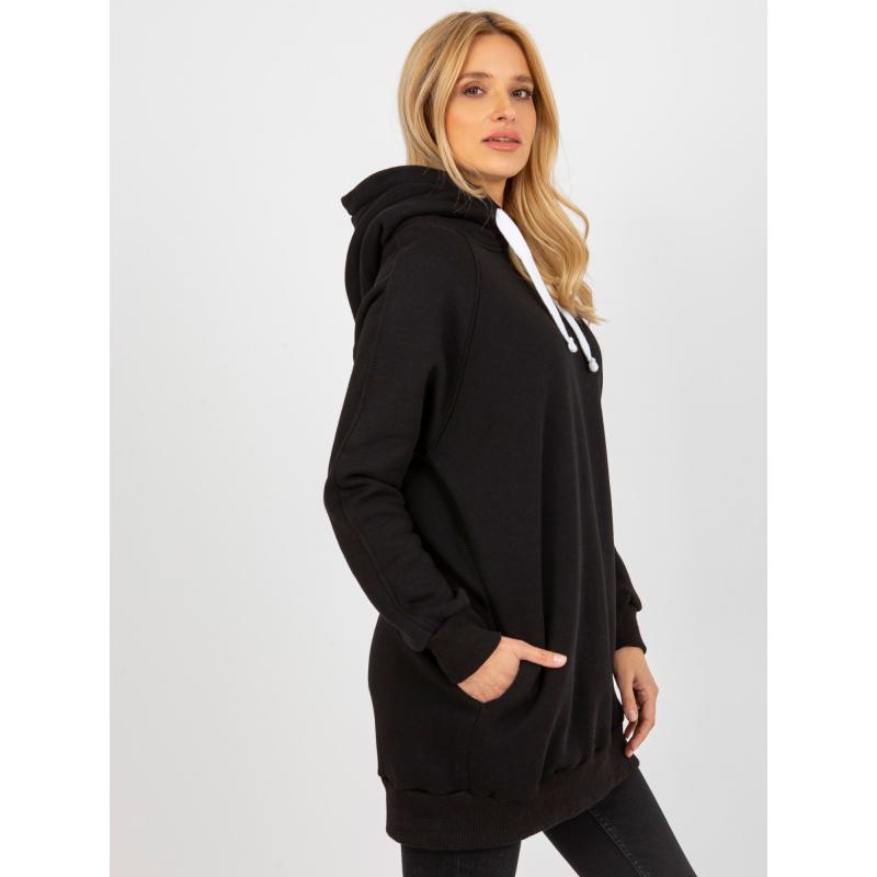 Dámská mikina s kapsami SKYLA černá  