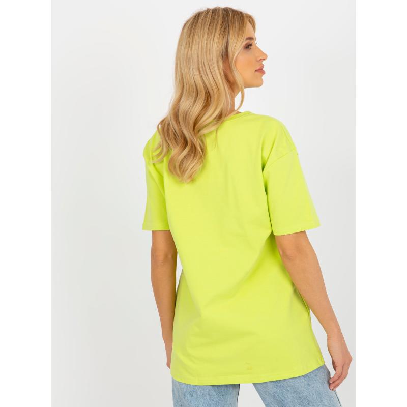 Női laza szabású póló BAILEY lime zölddel
