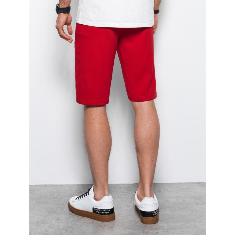 Pánské teplákové kraťasy W239 - červené