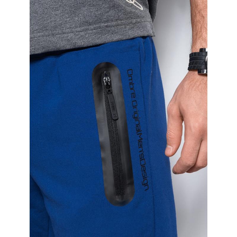 Pánské teplákové kraťasy W239 - modré