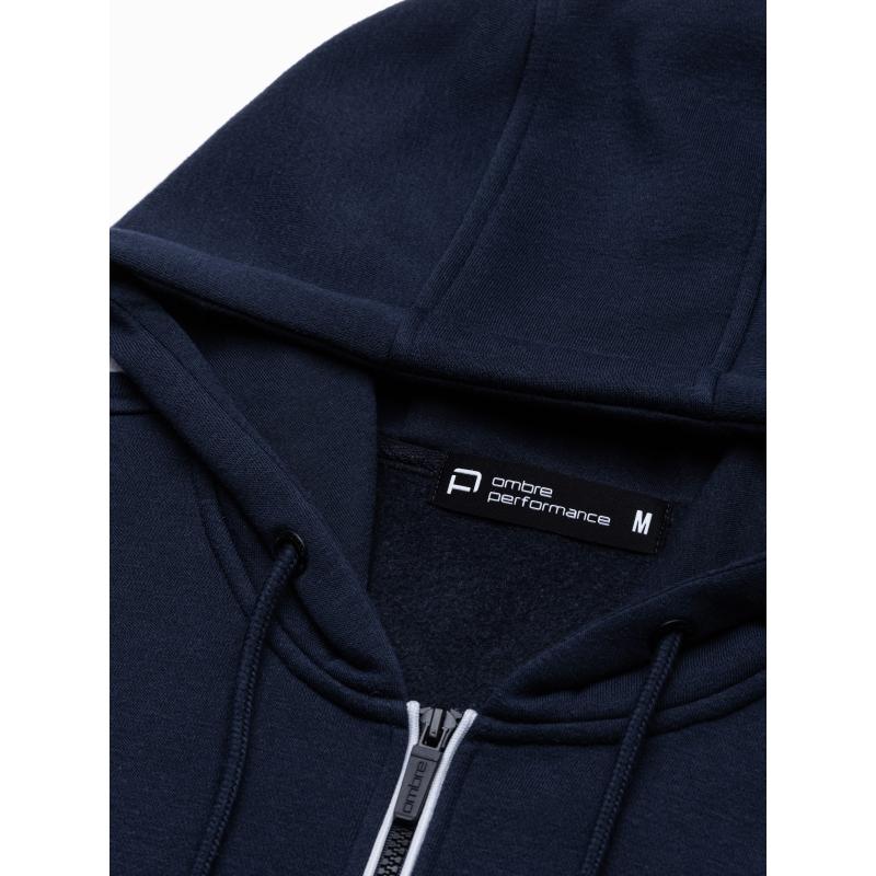 Pánska mikina na zips VETA tmavo modrá