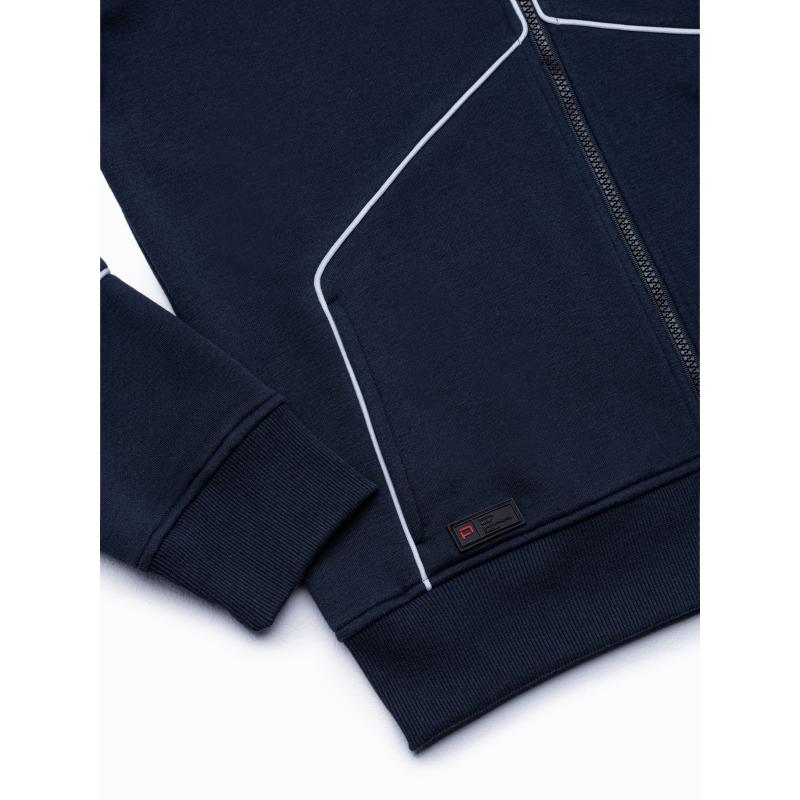 Pánska mikina na zips VETA tmavo modrá