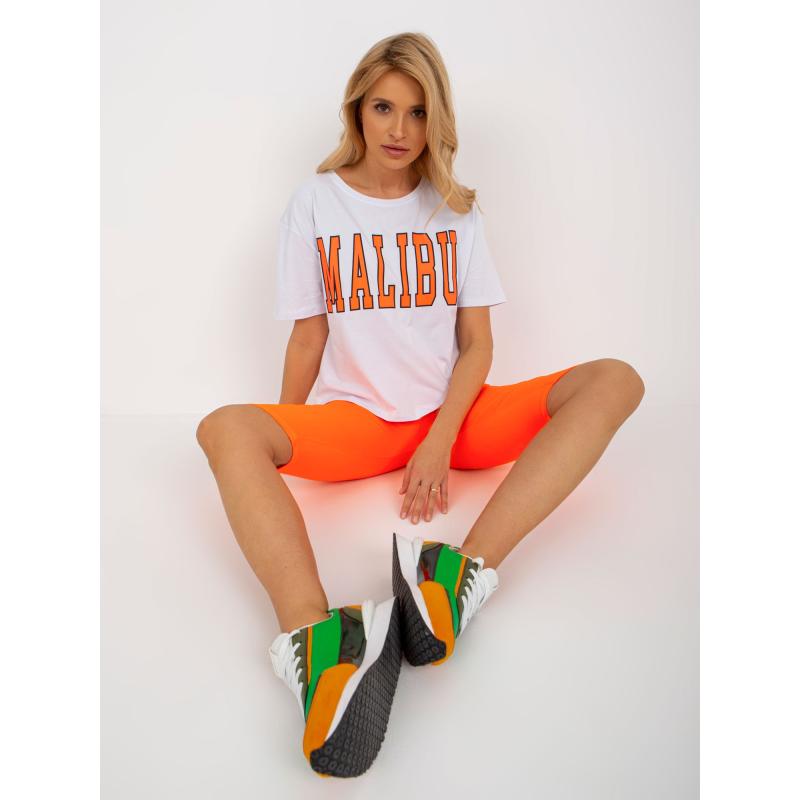 Dámsky set s tričkom NOEMI biely a oranžový