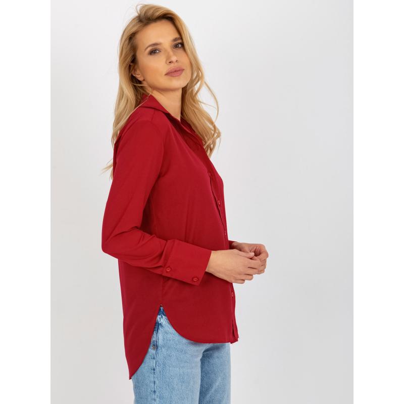 Dámské tričko s dlouhým rukávem MAGGIE bordó 