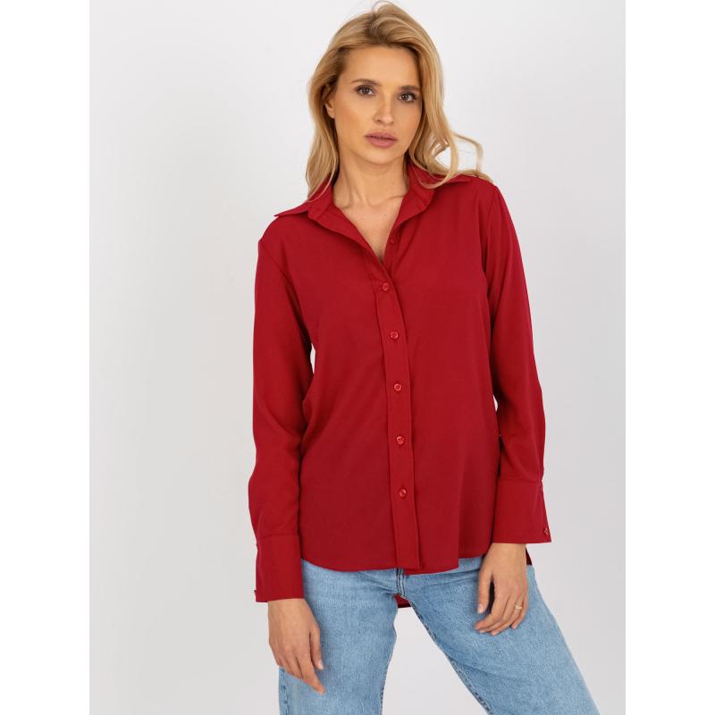 Dámské tričko s dlouhým rukávem MAGGIE bordó 