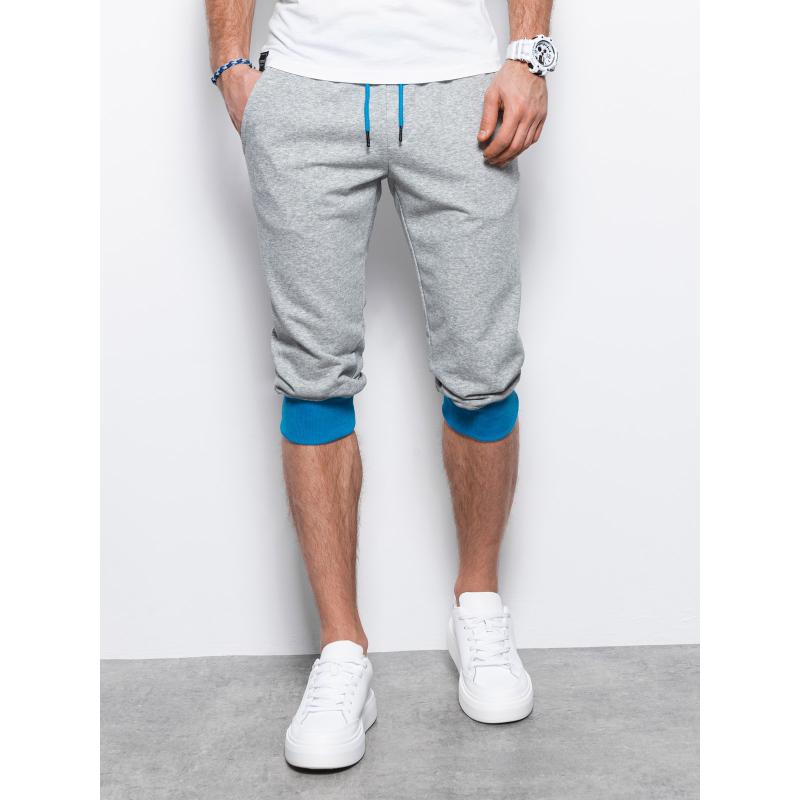 Pánské teplákové kraťasy V5 P29 šedomodré 