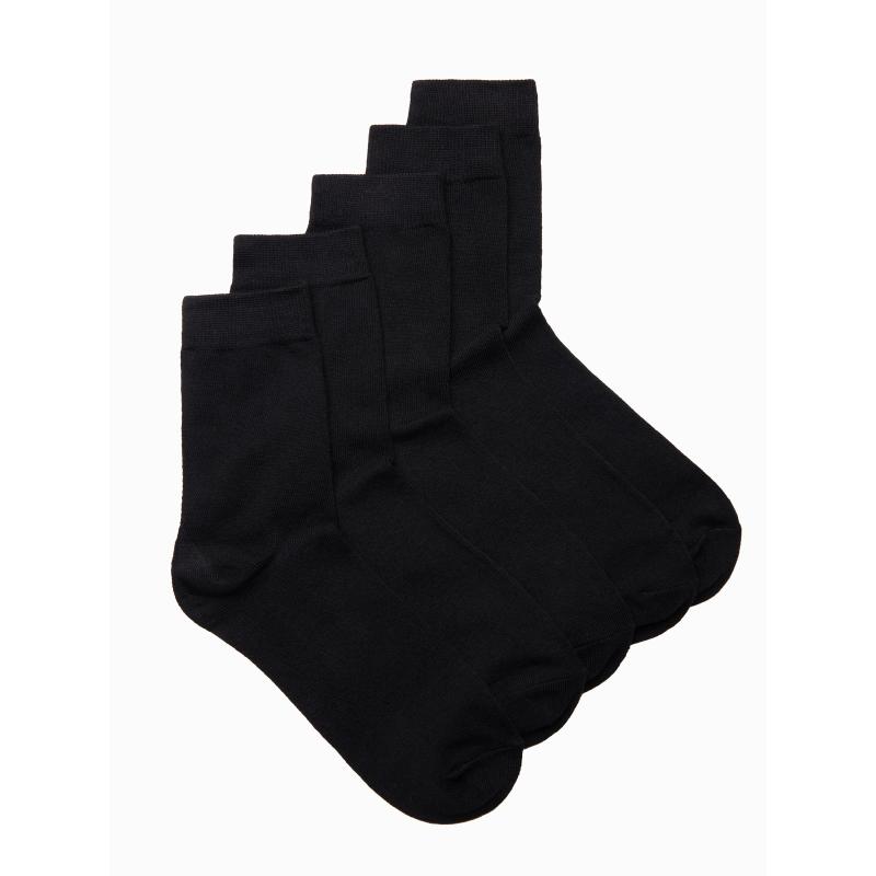 Férfi zokni U291 - fekete 5 darabos csomag