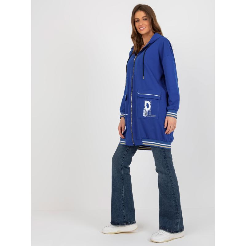 Dámská mikina s nápisy FLORENCIA tmavě modrá  