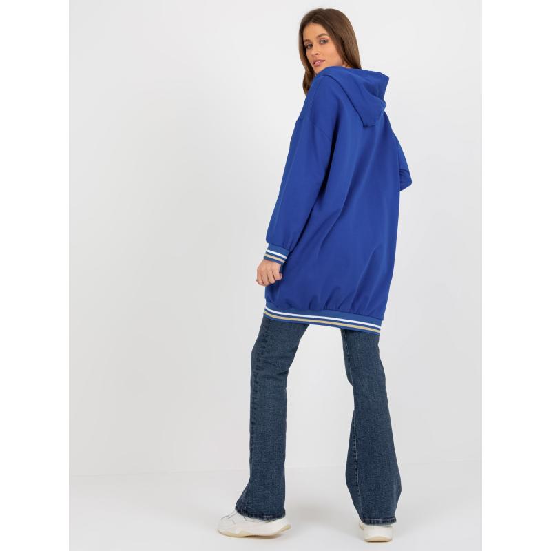 Dámská mikina s nápisy FLORENCIA tmavě modrá  