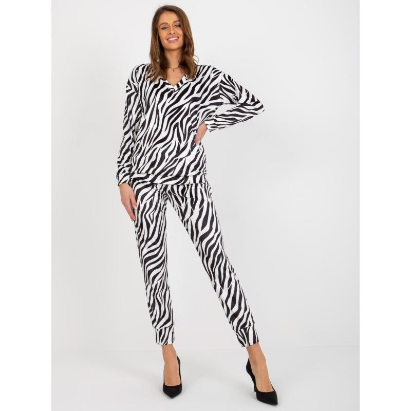 Dámska súprava s potlačou EPIFANIA čiernobiela