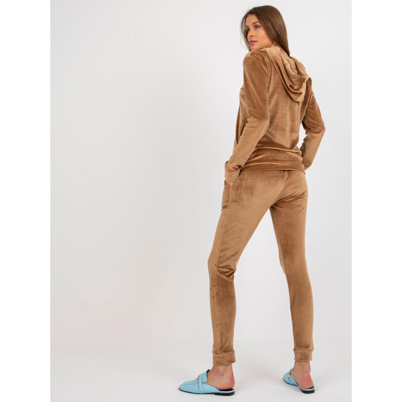 Dámský komplet s kalhotami MELODY tmavě hnědý