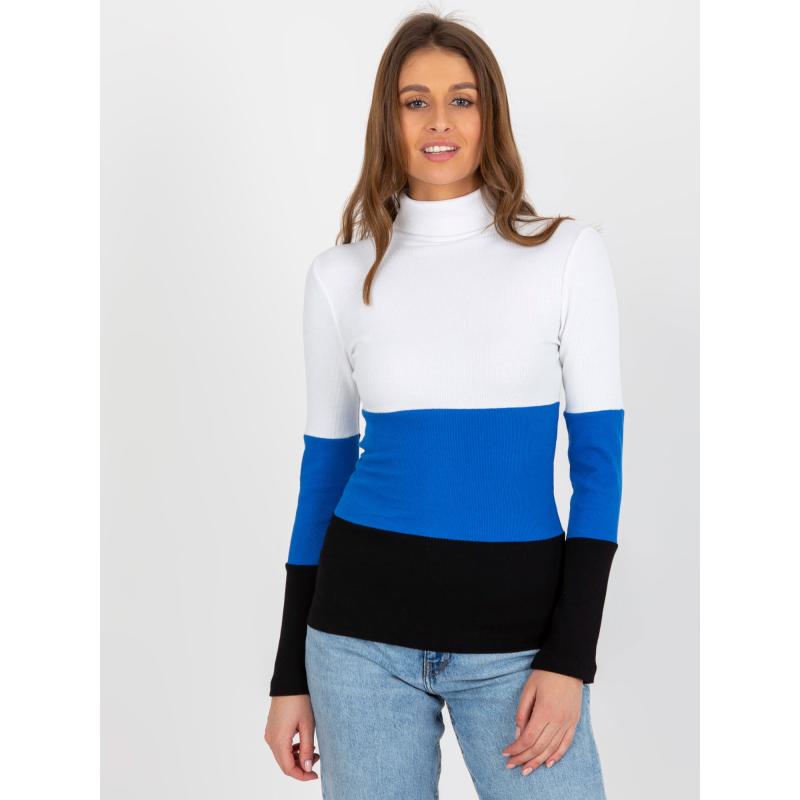 Dámská halenka DOMINGA ecru a tmavě modrý