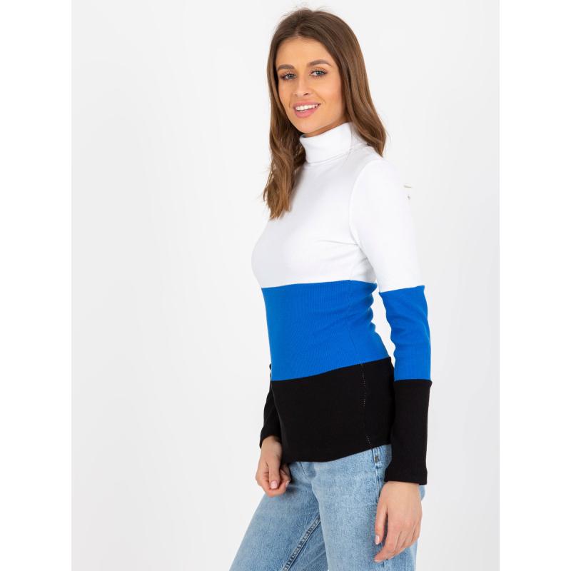 Dámská halenka DOMINGA ecru a tmavě modrý